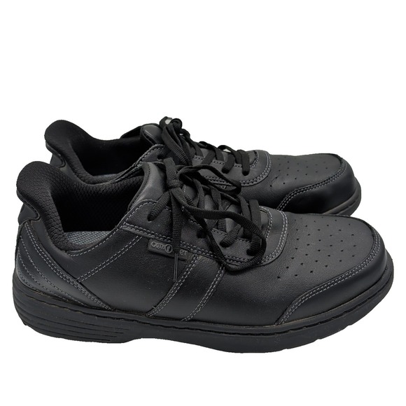 Orthofeet Pierre Walking Shoes Sz 9.5 Medium Black 20218 Hands Free Slip Comfort main image 6